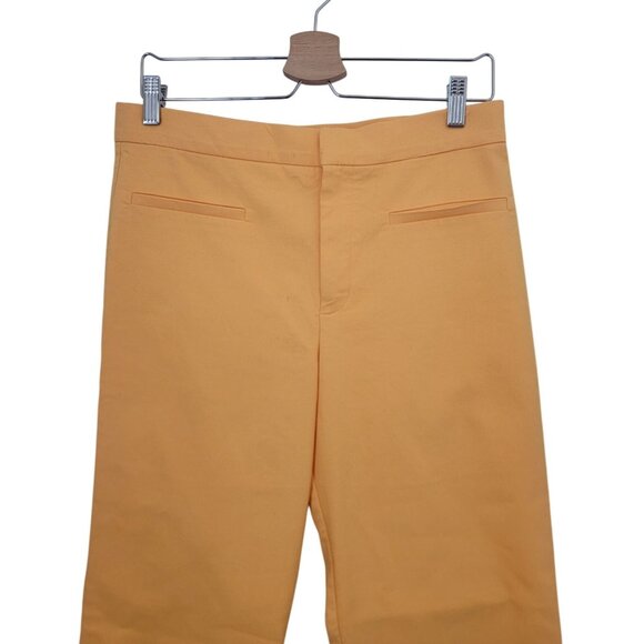 ZARA Mini Flare Tangerine Chino Pants 3067 542 Women’s Sz. L - Picture 4 of 9